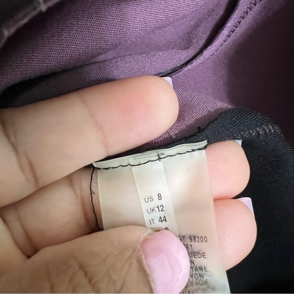 ELIE TAHARI EMILY 100% Lamb Suede Front Short Sleeve size 8 - Picture 5 of 7